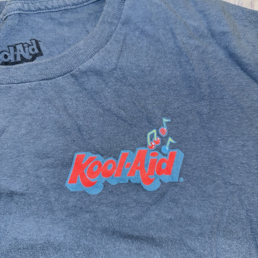 Kool Aid Mens Kool-Aid Retro Jammers Retro Graphic Blue Shirt New Medium